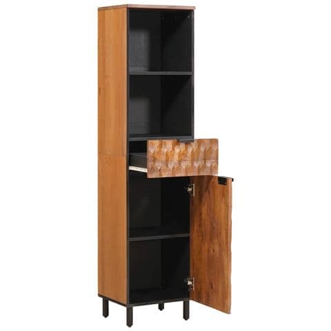 Mobile da Bagno con lo scaffale Marrone 38 x 33 x 160 cm - Foto 2