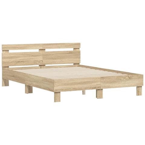 Struttura del letto Sonoma 152 x 203 cm Legno multistrato - Foto 1