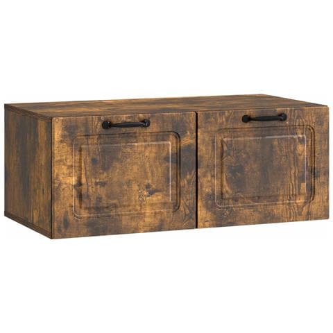Mobile Porta TV da Muro Rovere Fumo 78,5 x 41 x 30 cm - Foto 1