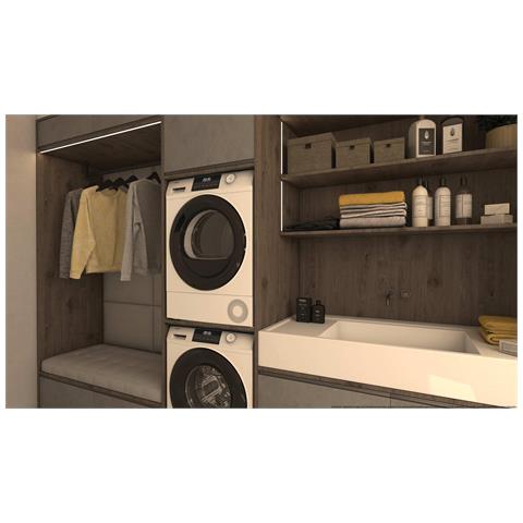 HD80-E929E-S asciugatrice Libera installazione Caricamento frontale 8 kg Bianco - Foto 2