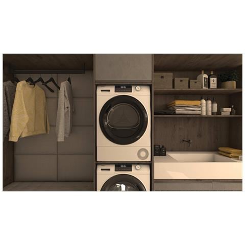 HD80-E929E-S asciugatrice Libera installazione Caricamento frontale 8 kg Bianco - Foto 9