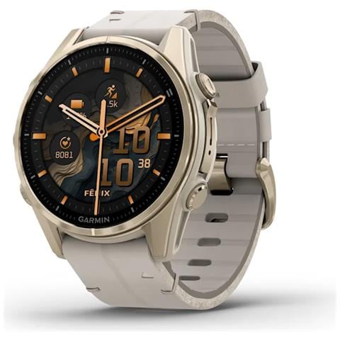 Fenix 8 3,3 cm (1.3") AMOLED 43 mm Digitale 416 x 416 Pixel Touch screen Oro Wi-Fi GPS (satellitare) - Foto 1