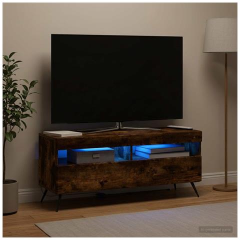 Mobile TV LED Rovere Fumo Legno ingegnerizzato - Foto 2