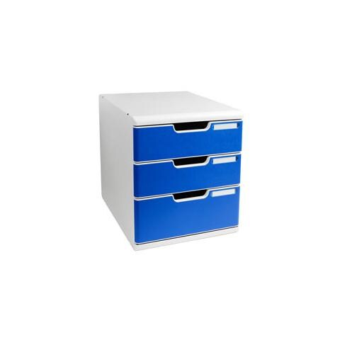 pz. 1 Cassettiera Modulo A4 3cassetti blu 325003D - Foto 1