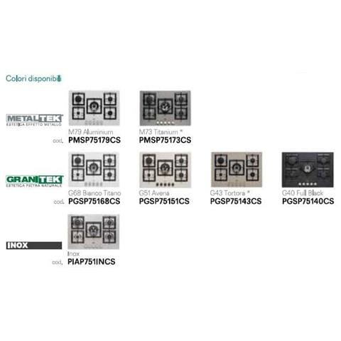 Piano Cottura PMSP75179CS a Gas 5 Fuochi Gas Colore Acciaio Inox - Foto 4