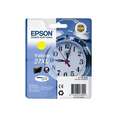 C13T27144022 Cartuccia Ink Originale Gialla per WorkForce Pro WF-3640DTWF Capacità 1100 Pagine - Foto 2