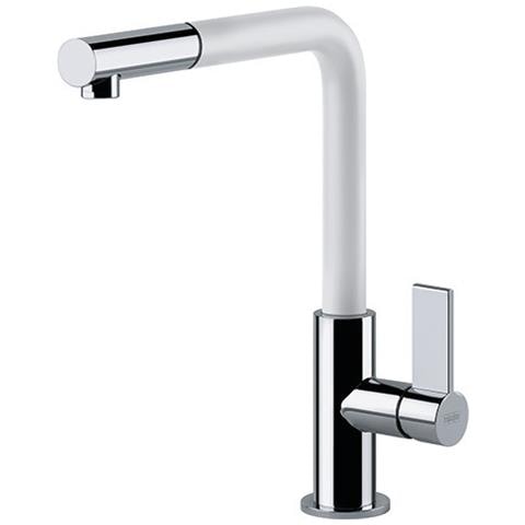 Miscelatore Monocomando Neptune Evo con Doccetta Estraibile Colore Cromo / Bianco - Foto 1