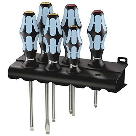 3334/6 Assortimento Di giraviti in acciaio inox + rack, 6 pezzi - Foto 1