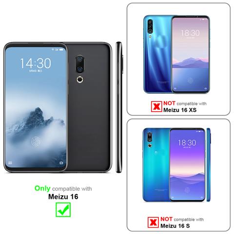 Cadorabo Custodia Compatibile Con Meizu 16 In Nero Di Notte - Coperchio Protettiva Con Chiusura Magnetica, Funzione Stand E Tasca Per Le Carte - Foto 11