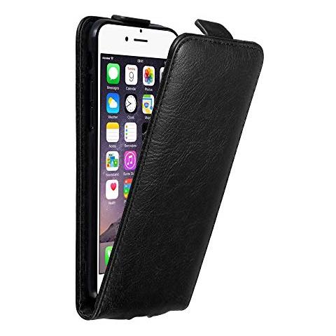 Custodia Compatibile Con Apple Iphone 6 / Iphone 6s In Nero Di Notte - Coperchio Protettivo In Design Flip Con Chiusura Magnetica - Foto 1