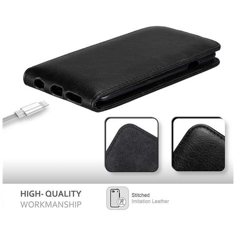 Custodia Compatibile Con Apple Iphone 6 / Iphone 6s In Nero Di Notte - Coperchio Protettivo In Design Flip Con Chiusura Magnetica - Foto 9