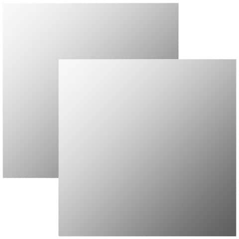 Specchi Da Parete 2 Pz 60x60 Cm Quadrati In Vetro - Foto 1