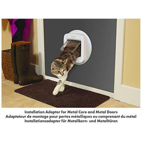 Adattatore Installazione Microchip Cat Flap Easy Install Porta E Pareti Di Vetro - Foto 4