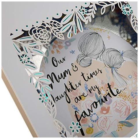 Scheda Di Giorno Del Mamma Per La Mamma Della Figlia - Laser-cut 3d Frame Design - Foto 3