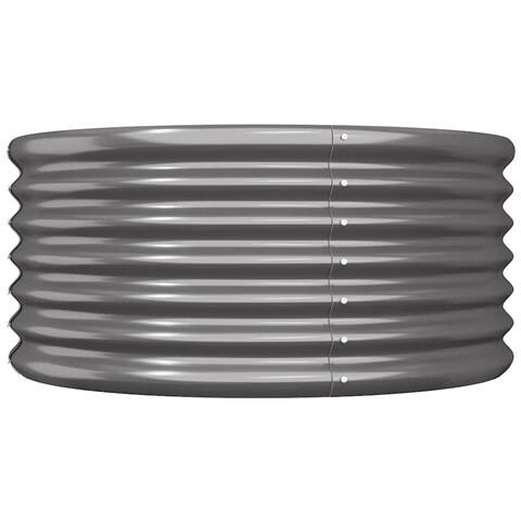 Vaso Giardino Acciaio Verniciato a Polvere 80x80x36cm Antracite - Foto 2