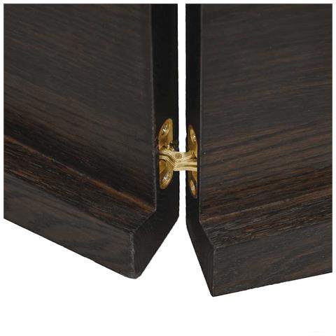 Ripiano Marrone Scuro 140x40x (2-4) cm Massello Rovere Trattato - Foto 9