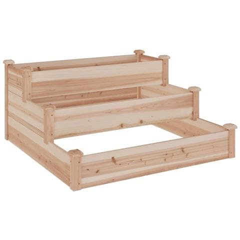 Fioriera Rialzata Da Giardino 120x120x56cm Legno Massello Abete - Foto 1
