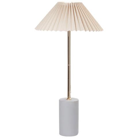 Lampada Da Tavolo Baluarte Lino Sintetico Beige - Foto 2