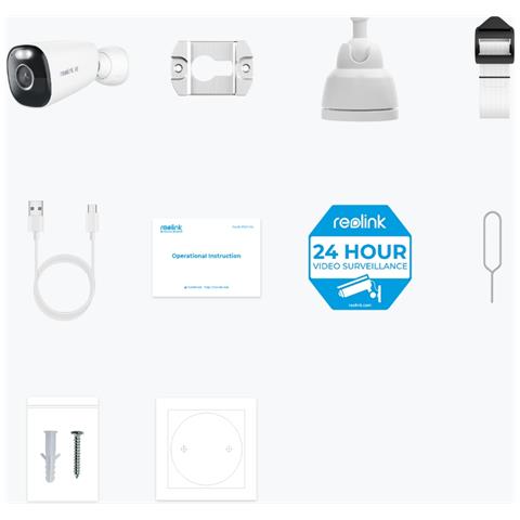 Argus Series B360 Pallottola (forma) Telecamera di sicurezza IP Interno e esterno 3840 x 2160 Pixel Parete - Foto 3