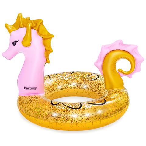 Salvagente Ciambella Gonfiabile Cavalluccio Marino Glitter 36305 - Foto 8