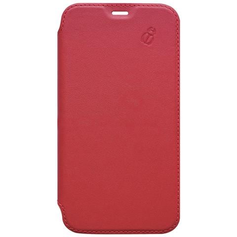 Custodia Per Iphone 6/7/8/se (2022) Premium In Pelle Con Retro Cristal, Rosso - Foto 1