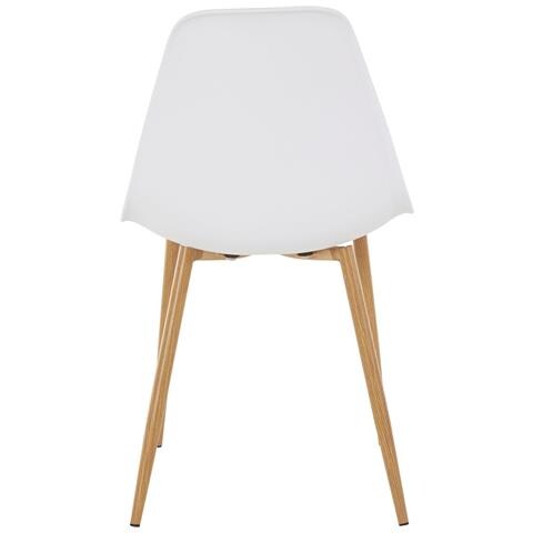 Miller Set Di 4 Sedie Da Pranzo In Plastica Bianca - Foto 5