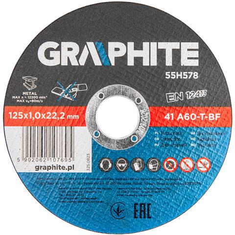 Dischi Da Taglio In Metallo 125 X 1,0 X 22,2 Mm, 41 A60-t-bf, 10 Pezzi Di Pellicola - Foto 1