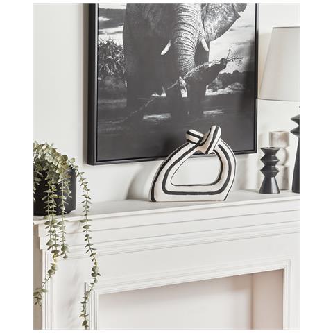 Accessorio Decorativo Zander Gres Porcellanato Nero/ Bianco - Foto 1