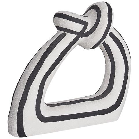 Accessorio Decorativo Zander Gres Porcellanato Nero/ Bianco - Foto 2