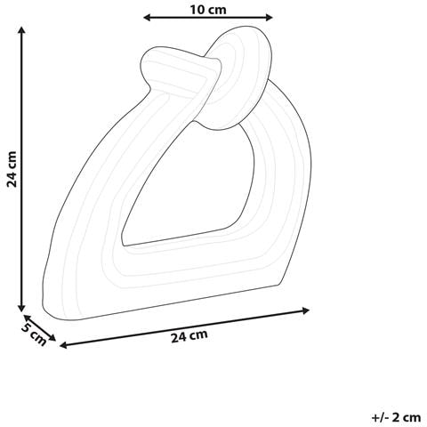 Accessorio Decorativo Zander Gres Porcellanato Nero/ Bianco - Foto 7