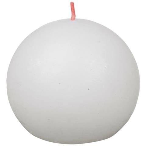 Candele Rustiche A Sfera Shine 6 Pz 76x71 Mm Bianco Nuvola - Foto 2