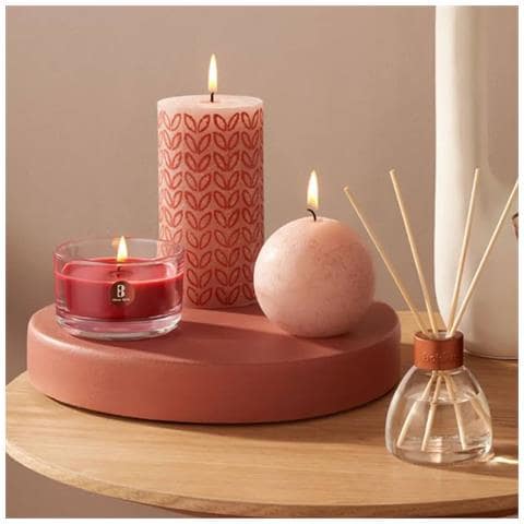 Candele Rustiche A Sfera Shine 6 Pz 76x71 Mm Bianco Nuvola - Foto 3