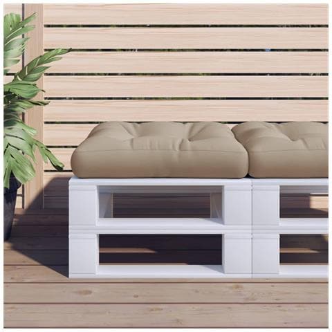 Cuscino Per Pallet Tortora 60x60x12 Cm In Tessuto - Foto 1