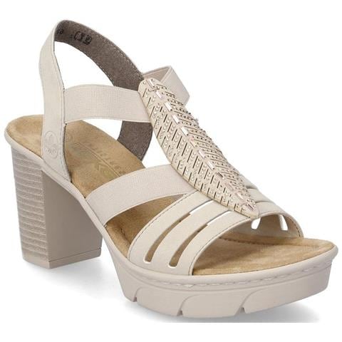 Beige Casual Open Sandals Sandali Sintetico E Tessile Scarpe Donna Beige Eu 40, 67526-62 - Foto 1