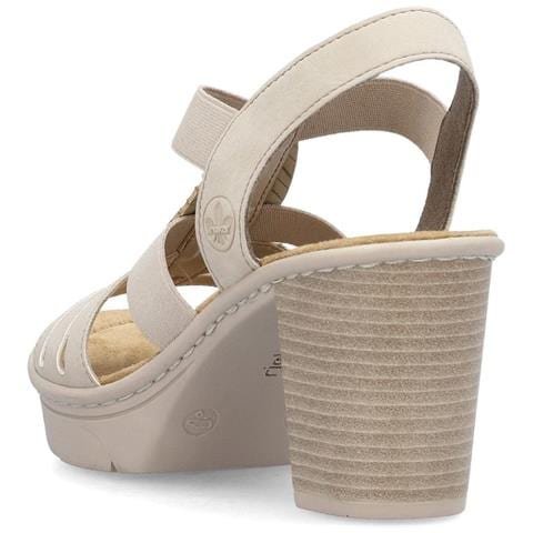 Beige Casual Open Sandals Sandali Sintetico E Tessile Scarpe Donna Beige Eu 40, 67526-62 - Foto 3