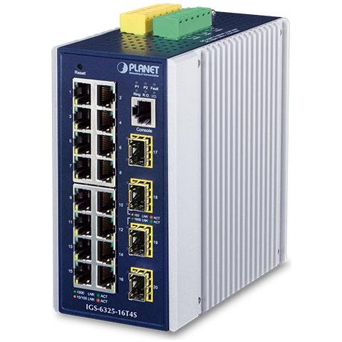 IGS-6325-16T4S switch di rete Gestito L3 Gigabit Ethernet (10/100/1000) Blu, Grigio - Foto 1