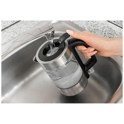 PC-WKS 1228 G bollitore elettrico 0,5 L 1100 W Acciaio inox, Trasparente - Foto 2