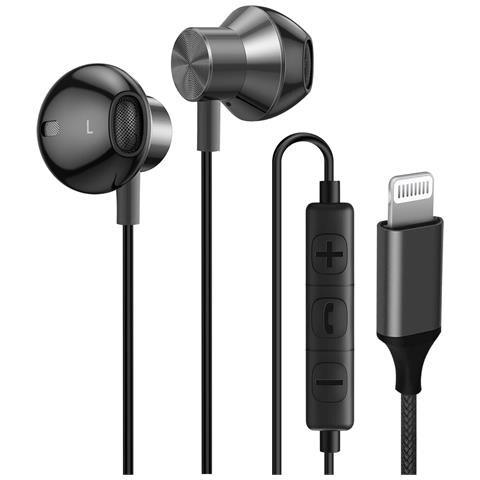 Cuffie Con Cavo Lightning Semi-intra-auricolari, Argento - Foto 5