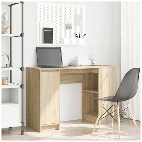 Scrivania Rovere Sonoma 120x42x76 cm in Legno Multistrato - Foto 1
