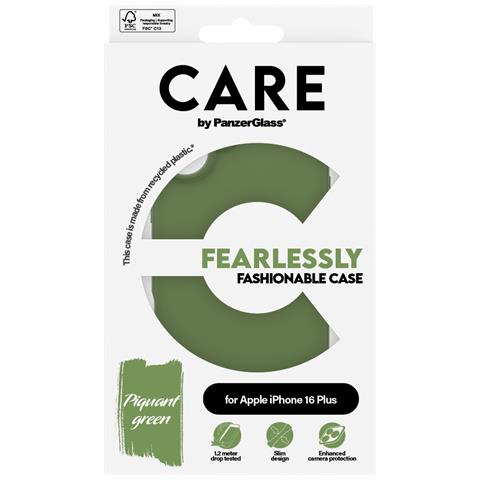 CARE by PG Green iPhone16 6.7 custodia per cellulare Cover Trasparente - Foto 4