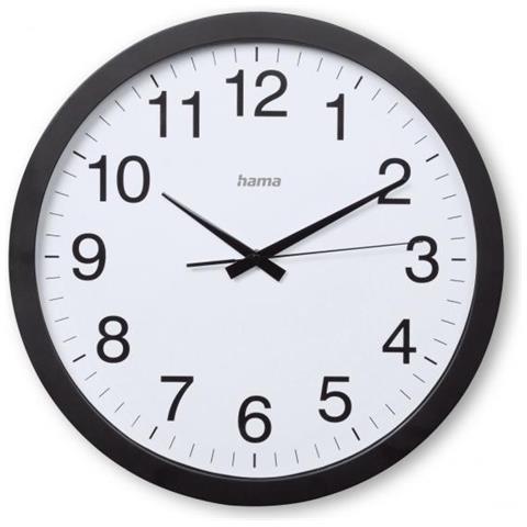 Hama Aruba Orologio Al Quarzo Cerchio Nero, Bianco - Foto 1