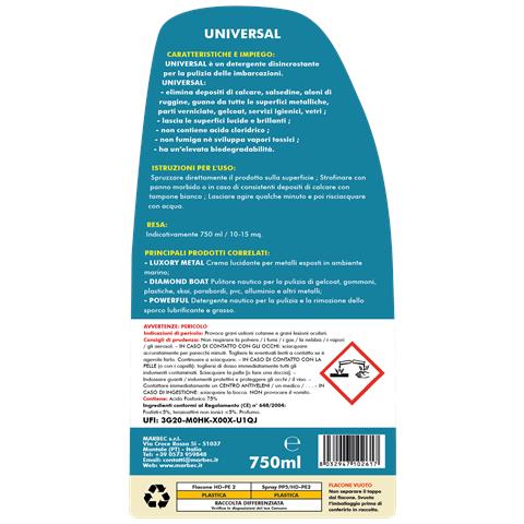 Universal 750mlx6pz - Detergente Disincrostante Nautico - Foto 2