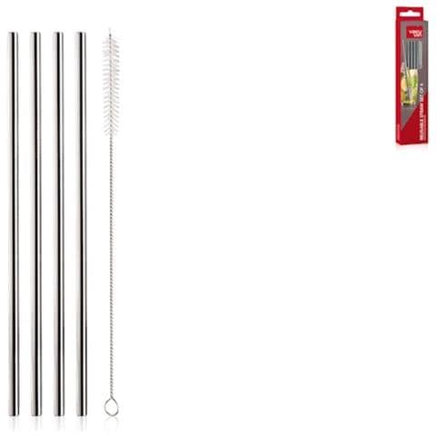 Set 4 cannucce e spazzola in acciaio inox - Foto 1