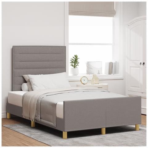 Struttura del letto  Tortora 120x200 cm in tessuto - Foto 2