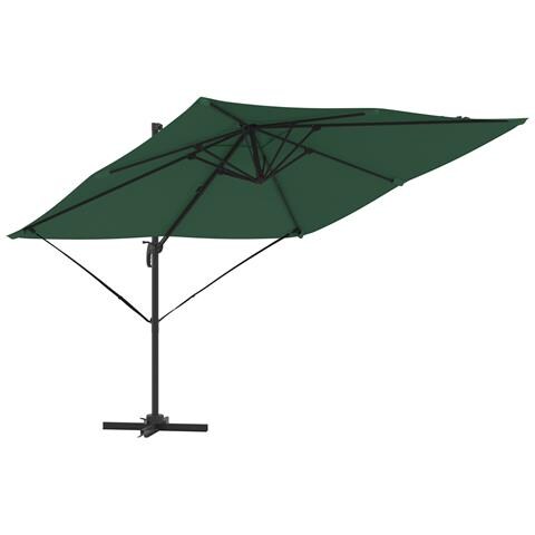 Ombrello a Sbalzo Verde 286x285x265 cm Alluminio - Foto 1