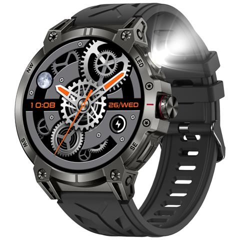 Smartwatch Multifunzione Con Monitoraggio Della Salute E Bluetooth Per Chiamate Black - Foto 2