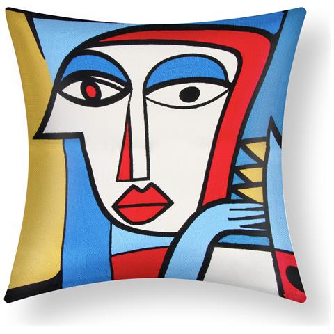 Set Di 2 Copricuscini 45x45 Cm Ricamati Art Elyna - Foto 1