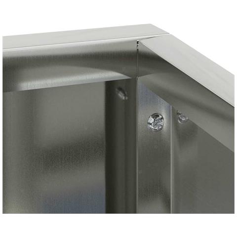 Vaso da giardino Argento 60 x 60 x 50 cm Acciaio zincato - Foto 9