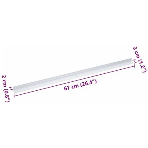 Paragradini 10 pcs Argento 67 cm Alluminio - Foto 8