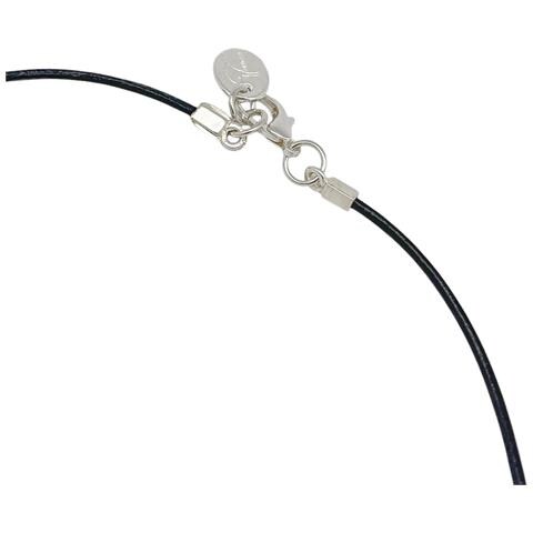 Collana Con Teschio Placcata In Nero E Argento - Foto 4